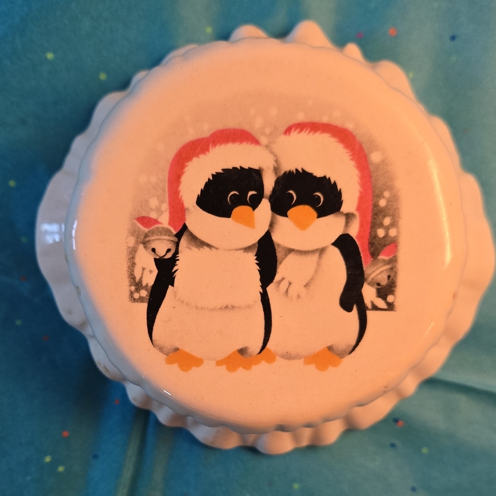 Penguin Holiday Trinket Box
